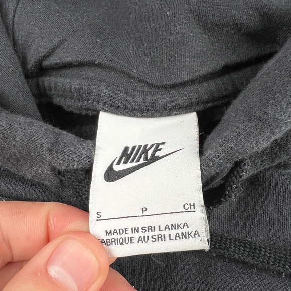 Nike Side Swoosh Essential Boxy Sports Hoodie Mens Small Faded Black BV2654-010 - Picture 3 of 10